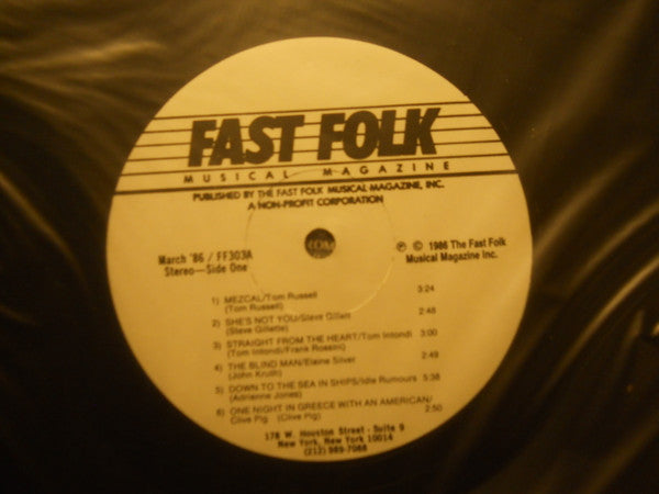Various : Fast Folk Musical Magazine (LP, Album)