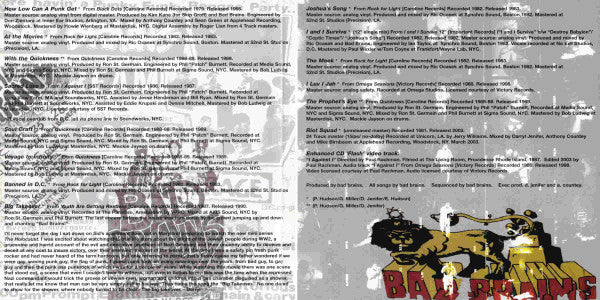 Bad Brains : Banned In D.C.: Bad Brains Greatest Riffs (CD, Comp, Enh)