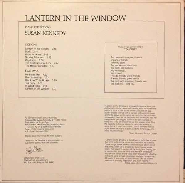 Susan Kennedy : Lantern In The Window (LP)