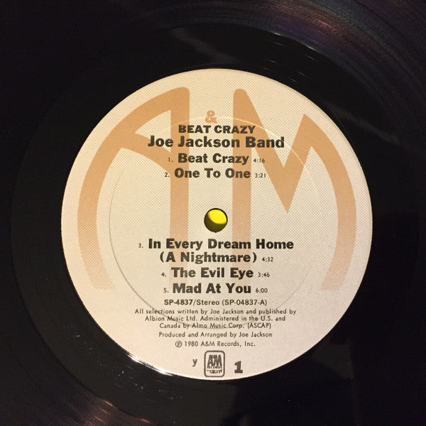 Joe Jackson Band : Beat Crazy (LP, Album, y -)