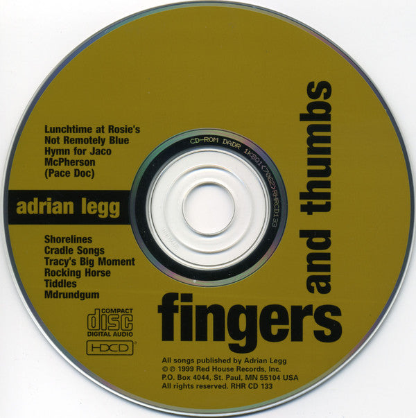 Adrian Legg : Fingers & Thumbs (HDCD, Album, Enh)