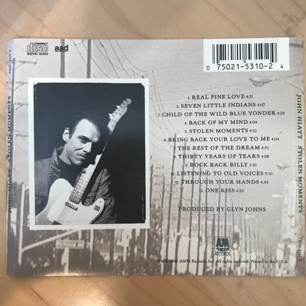John Hiatt : Stolen Moments (CD, Album, Promo)