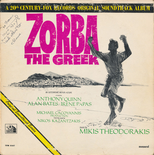 Mikis Theodorakis : Zorba The Greek (Original Soundtrack) (LP, Album, Mono, Dee)