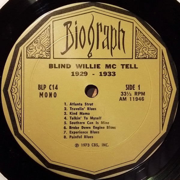 Blind Willie McTell : Death Cell Blues (LP, Comp, Mono)