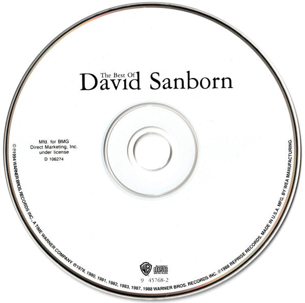 David Sanborn : The Best Of David Sanborn (CD, Comp, Club, BMG)
