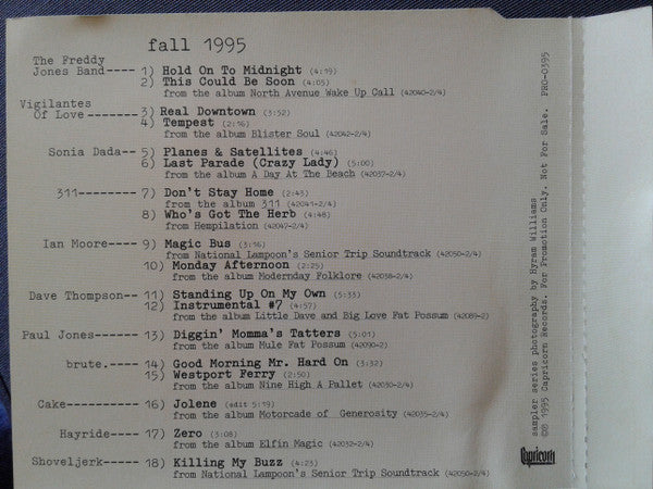 Various : Capricorn Sampler / Fall 1995 (CD, Comp, Promo, Smplr)