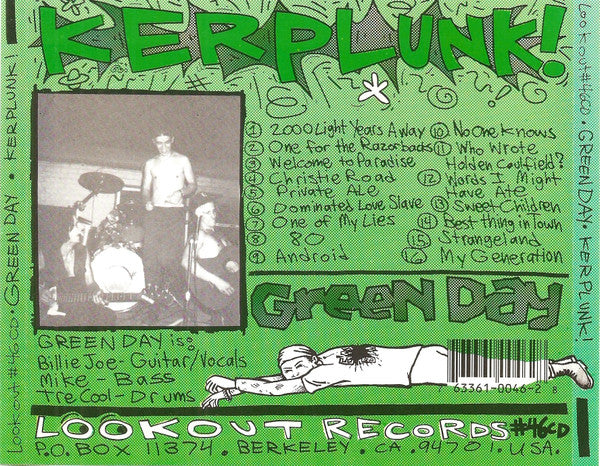 Green Day : Kerplunk! (CD, Album, RP)