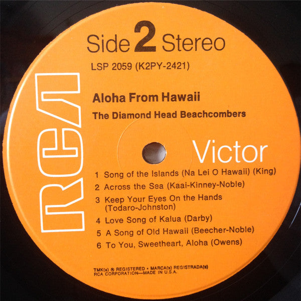 The Diamond Head Beachcombers : Aloha From Hawaii (LP, RE)