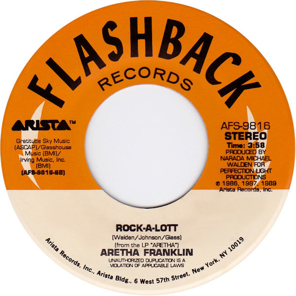 Aretha Franklin And George Michael / Aretha Franklin : I Knew You Were Waiting (For Me) / Rock-A-Lott (7", Single)