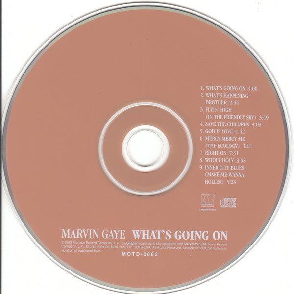 Marvin Gaye : What's Going On (CD, Album, Club, RE, RM)