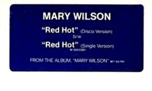 Mary Wilson : Red Hot (12", Promo, Red)