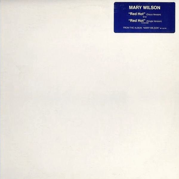 Mary Wilson : Red Hot (12", Promo, Red)