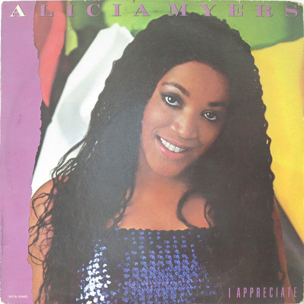 Alicia Myers : I Appreciate (LP, Album, Glo)