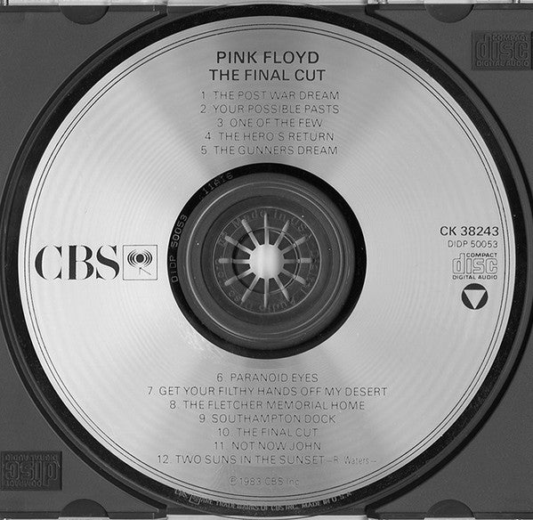 Pink Floyd : The Final Cut (CD, Album, RE)