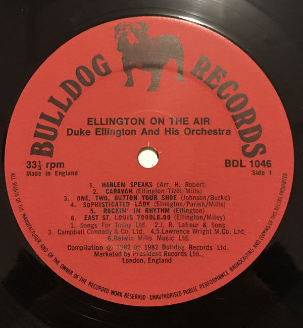 Duke Ellington And His Orchestra : Ellington On The Air (LP)