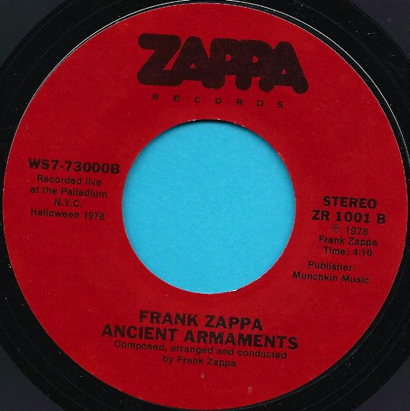 Frank Zappa : I Don't Wanna Get Drafted! (7", Single, Styrene, Ter)