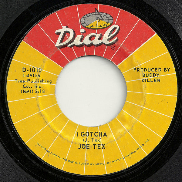 Joe Tex : I Gotcha (7", Single, Styrene, Phi)