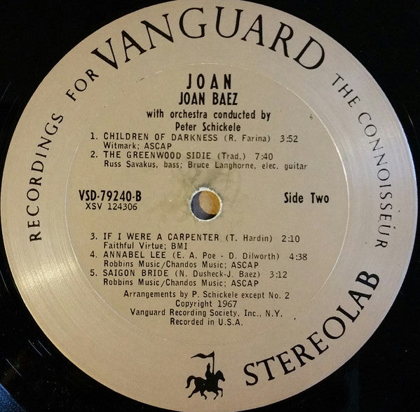 Joan Baez : Joan (LP, Album, Pit)