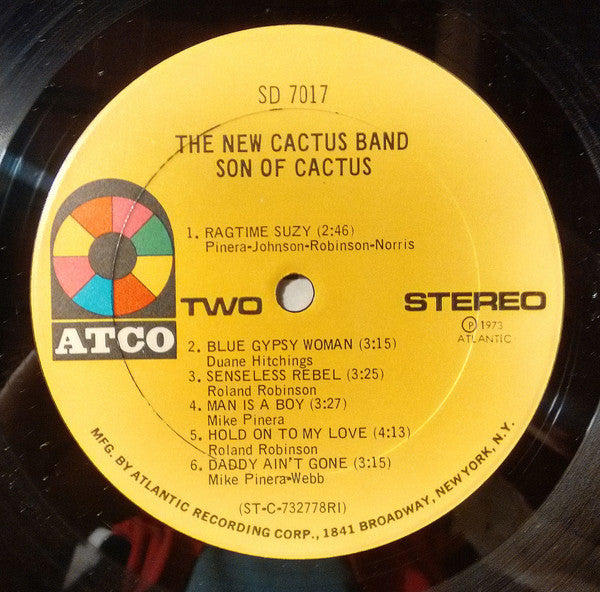 The New Cactus Band : Son Of Cactus (LP, Album, Ric)