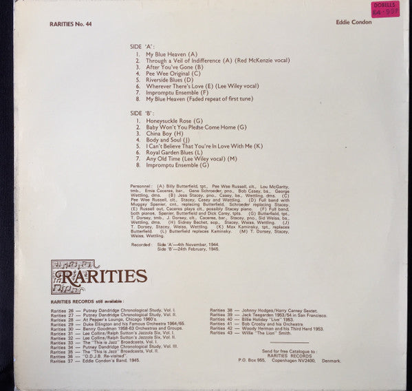 Eddie Condon , featuring The Dorsey Brothers : Intoxicating Dixieland (LP, Comp, Bro)