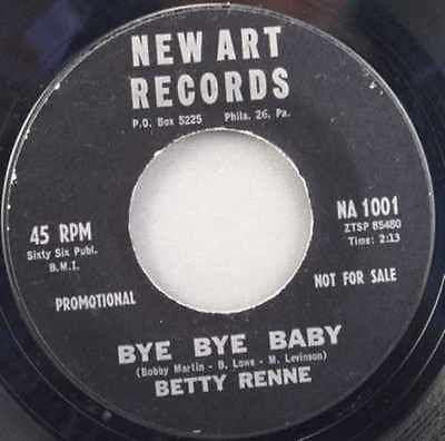 Betty Renne : Bye Bye Baby / Darling Bless You (7", Promo)