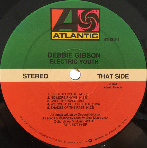 Debbie Gibson : Electric Youth (LP, Album, SP)