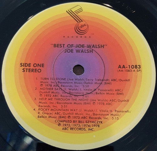 Joe Walsh : The Best Of Joe Walsh (LP, Comp, Spe)
