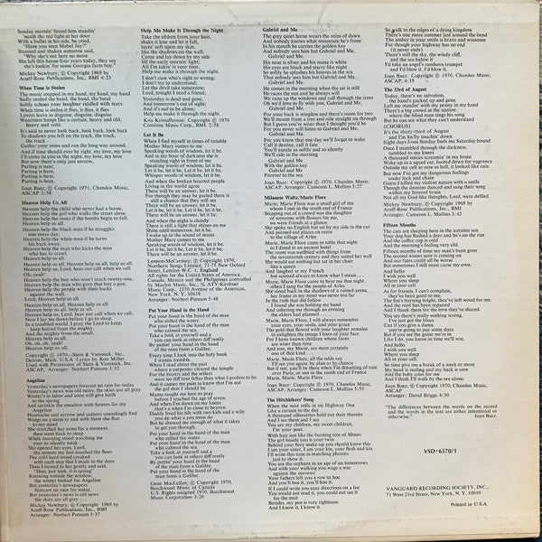 Joan Baez : Blessed Are... (2xLP, Album, San + 7", CSM)