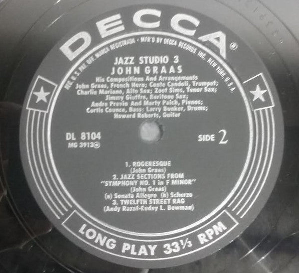 John Graas : Jazz Studio 3 (LP, Album)