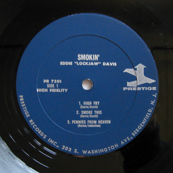 Eddie "Lockjaw" Davis With Shirley Scott : Smokin' (LP, Album, Mono, RE)