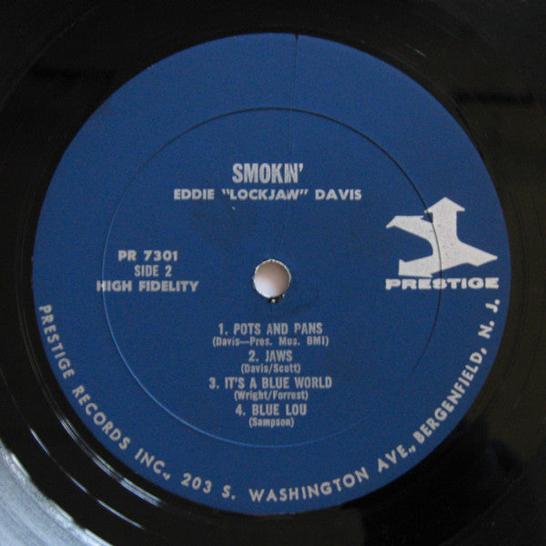 Eddie "Lockjaw" Davis With Shirley Scott : Smokin' (LP, Album, Mono, RE)