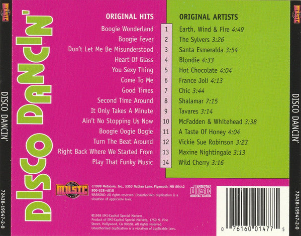Various : Disco Dancin' (1975-1980) (CD, Comp)