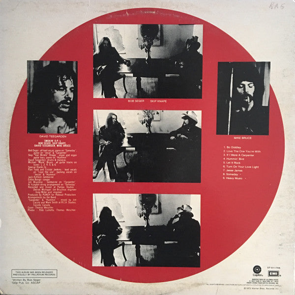 Bob Seger : Smokin' O.P.'S (LP, Album, Club, RE)