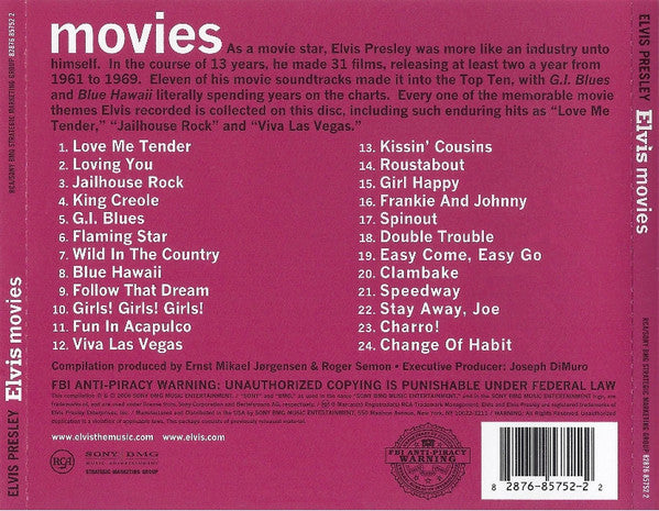 Elvis Presley : Elvis Movies (CD, Comp)