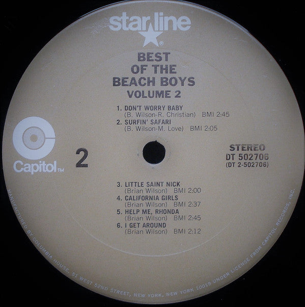 The Beach Boys : Best Of The Beach Boys, Vol. 2 (LP, Comp, Club)