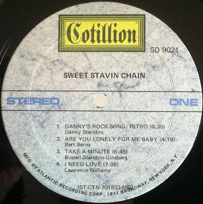 Sweet Stavin Chain : Sweet Stavin Chain (LP, Album)