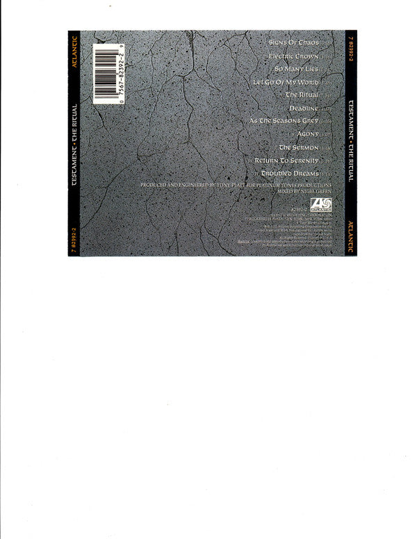 Testament (2) : The Ritual (CD, Album, Lon)