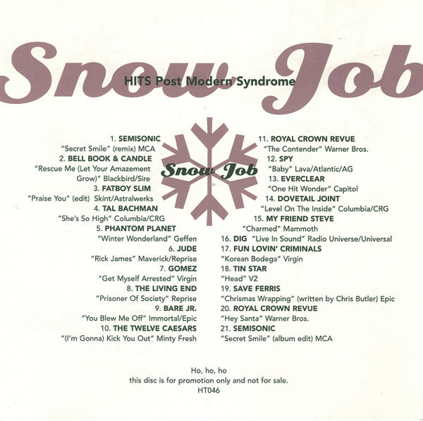 Various : Snow Job (CD, Comp, Promo)