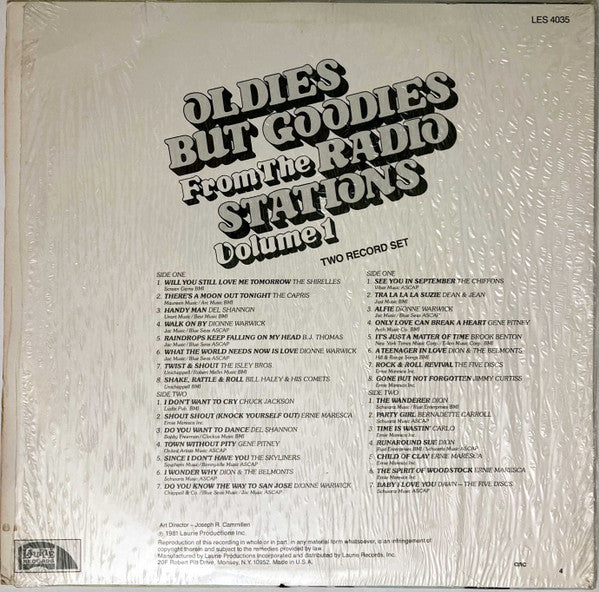 Various : Oldies But Goodies From The Radio Stations Volume 1 (2xLP, Comp)