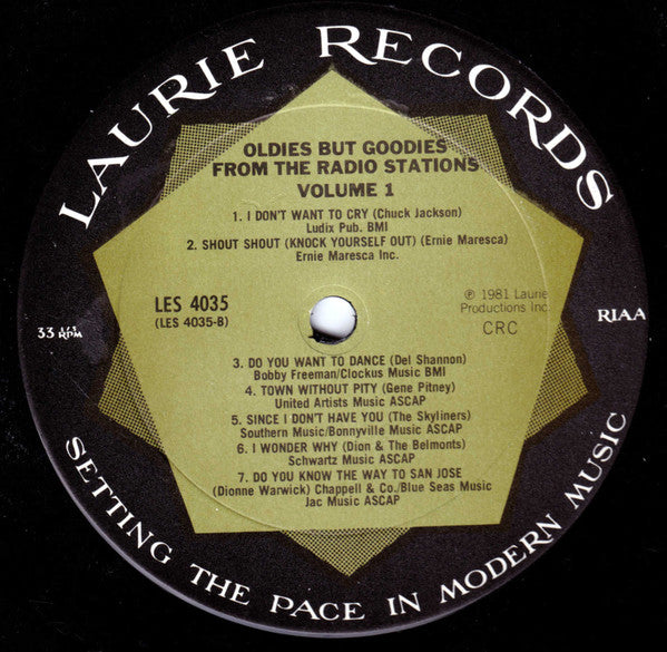 Various : Oldies But Goodies From The Radio Stations Volume 1 (2xLP, Comp)