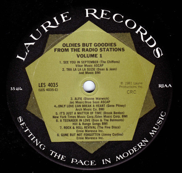 Various : Oldies But Goodies From The Radio Stations Volume 1 (2xLP, Comp)