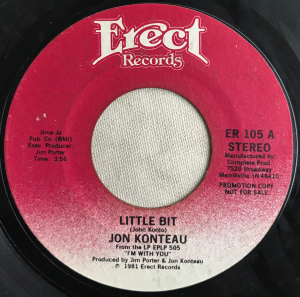 Jon Konteau : Little Bit / Brenda Sue (7", Promo)
