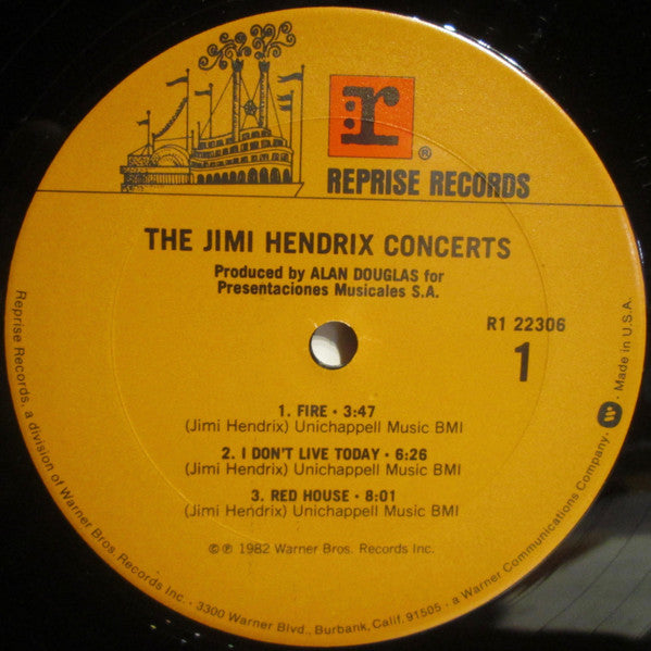 Jimi Hendrix : The Jimi Hendrix Concerts (2xLP, Comp, Club)