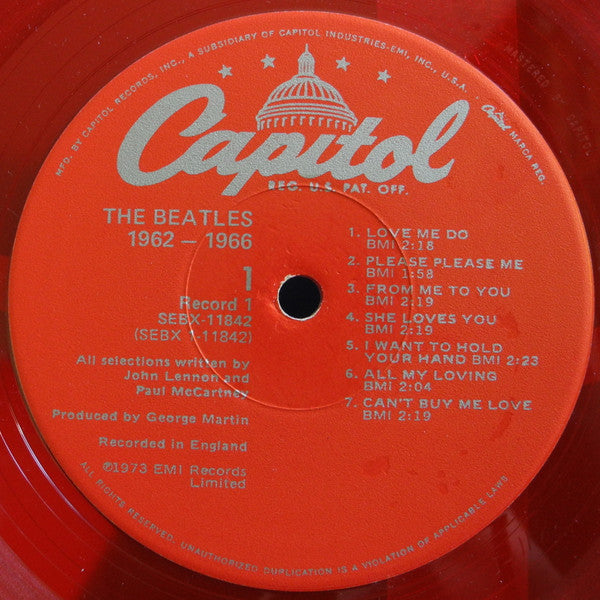 The Beatles : 1962-1966 (2xLP, Comp, Ltd, RE, Red)