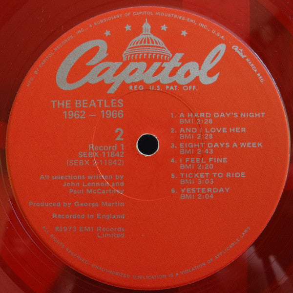 The Beatles : 1962-1966 (2xLP, Comp, Ltd, RE, Red)