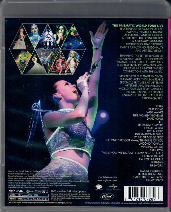 Katy Perry : The Prismatic World Tour Live (DVD-V, NTSC, 5.1)