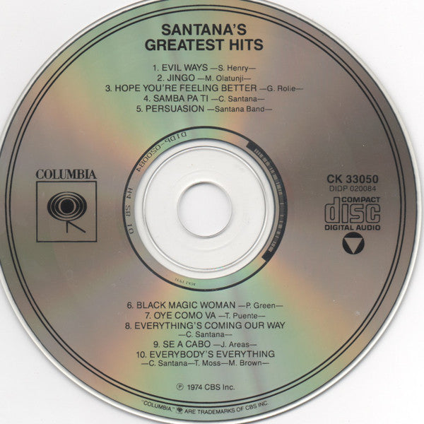 Santana : Santana's Greatest Hits (CD, Comp, RE)