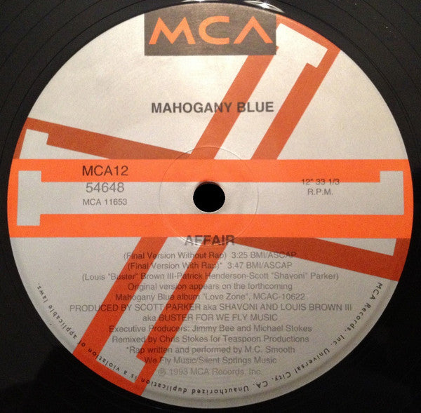 Mahogany Blue : Affair (12", Single)