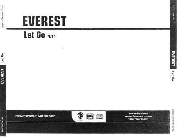 Everest (9) : Let Go (CD, Single, Promo)