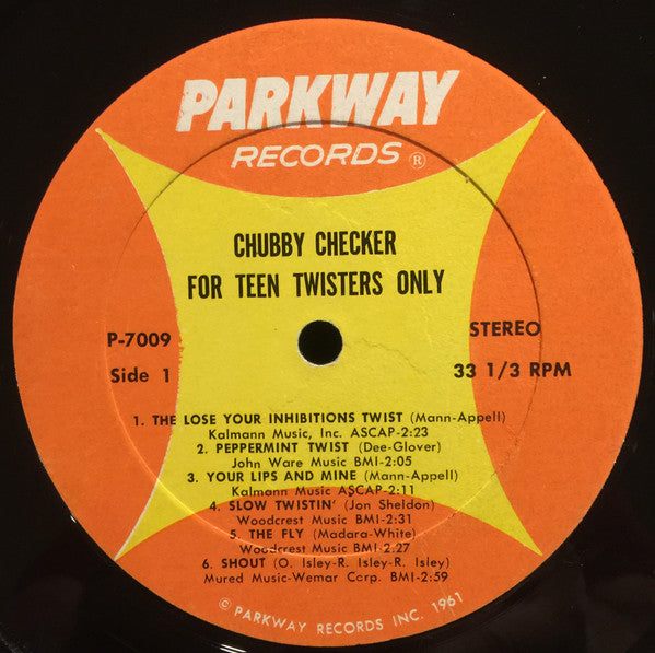 Chubby Checker : For 'Teen Twisters Only (LP, Album)